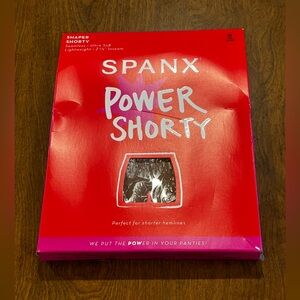 Spanx Power Shorty size Medium color Cafe Au Lait see size chart